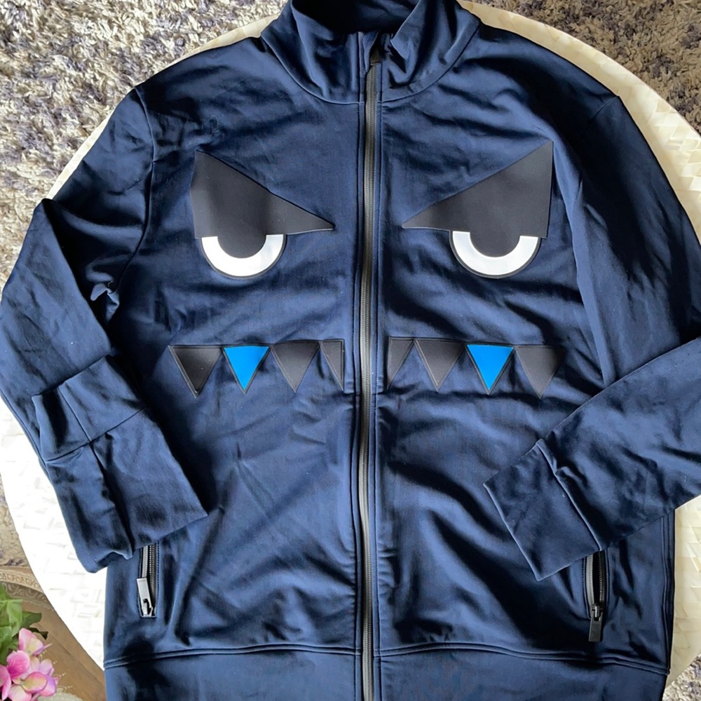 Fendi Monster Eyes zip up jacket